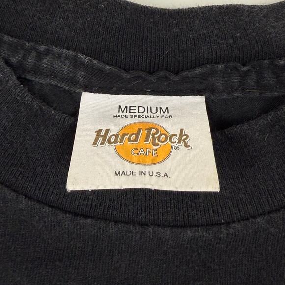 Vintage Hard Rock Cafe Miami 90s Made in USA Black Neon Shirt Size Medium - Picture 5 of 6